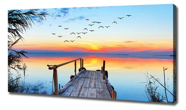 Imprimare tablou canvas Pier pe lac