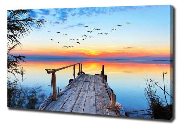 Imprimare tablou canvas Pier pe lac