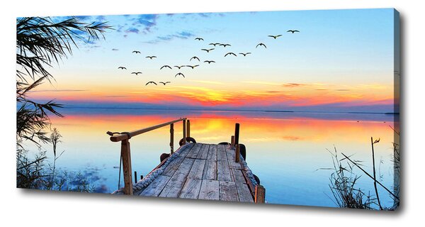 Imprimare tablou canvas Pier pe lac