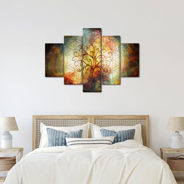 Tablou abstract cu copac (150x105 cm)