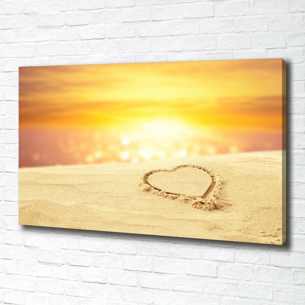 Print pe canvas Inima pe nisip