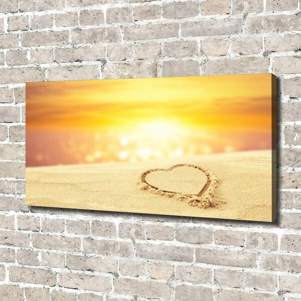Print pe canvas Inima pe nisip