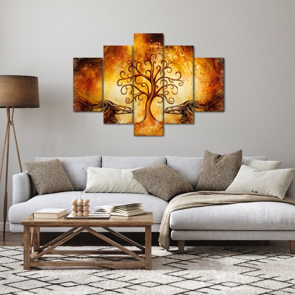 Tablou natural abstract cu copac (150x105 cm)