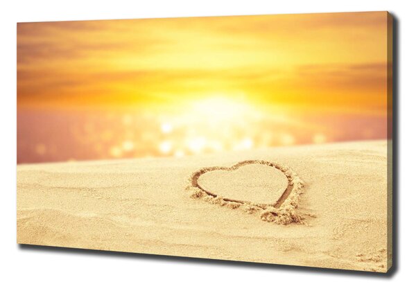 Print pe canvas Inima pe nisip