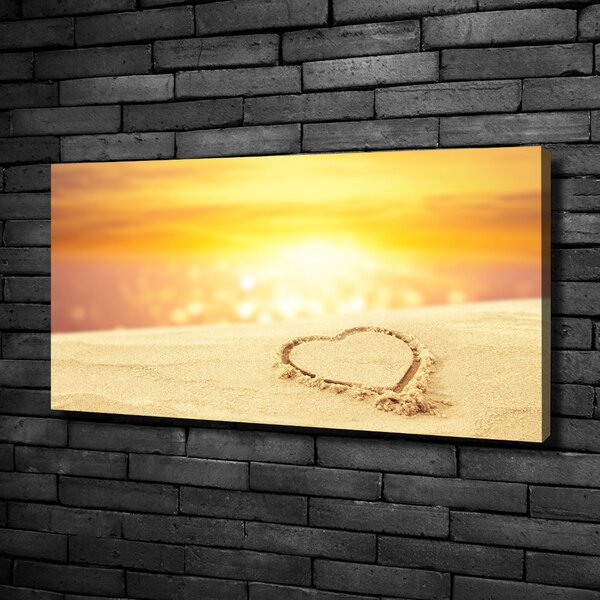 Print pe canvas Inima pe nisip