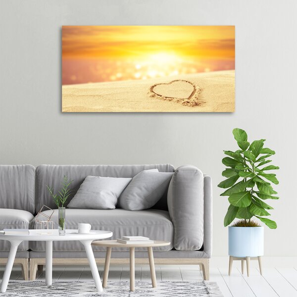 Print pe canvas Inima pe nisip