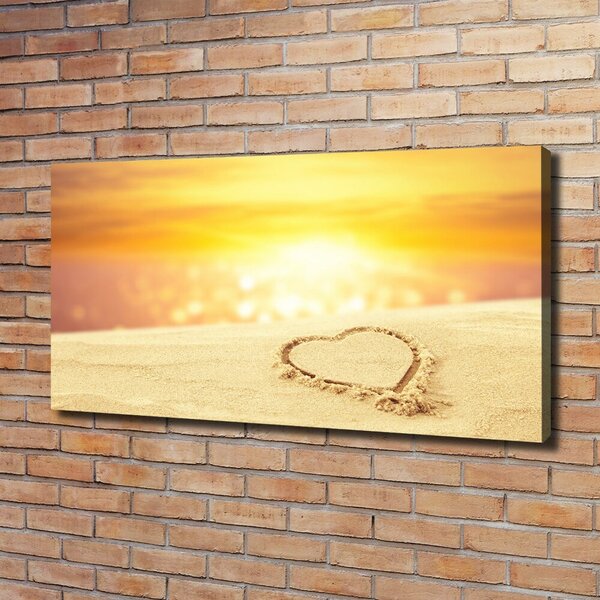 Print pe canvas Inima pe nisip
