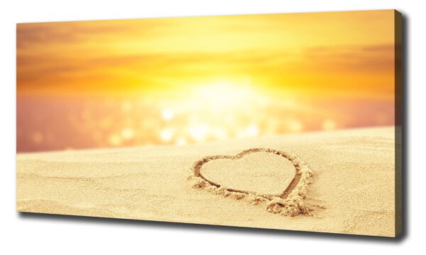 Print pe canvas Inima pe nisip