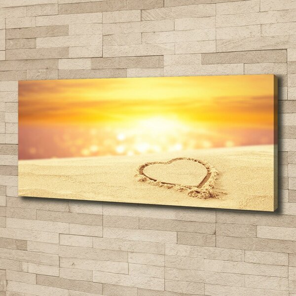 Print pe canvas Inima pe nisip