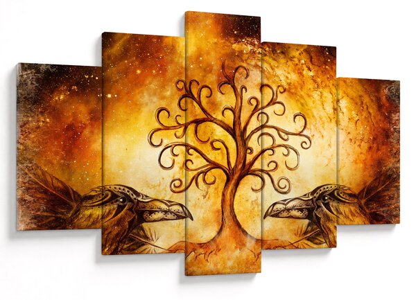 Tablou natural abstract cu copac (150x105 cm)
