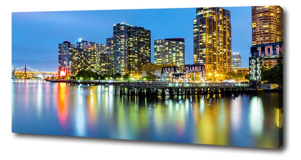 Print pe canvas New York, pe timp de noapte