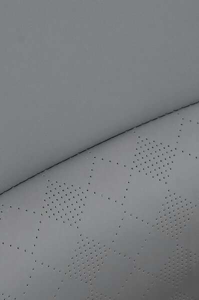Scaun birou RAZOR, gri/negru, piele ecologica, 66x73x116-124 cm