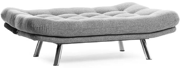 Set canapea extensibila 3 locuri si 1 fotoliu extensibila ,living, 180x110 cm – stofa, gri – Merburn