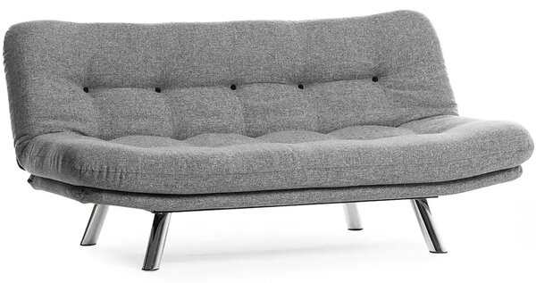Set canapea extensibila 3 locuri si 1 fotoliu extensibila ,living, 180x110 cm – stofa, gri – Merburn