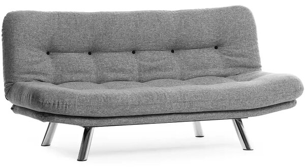 Set canapea extensibila 3 locuri si 1 fotoliu extensibila ,living, 180x110 cm – stofa, gri – Merburn