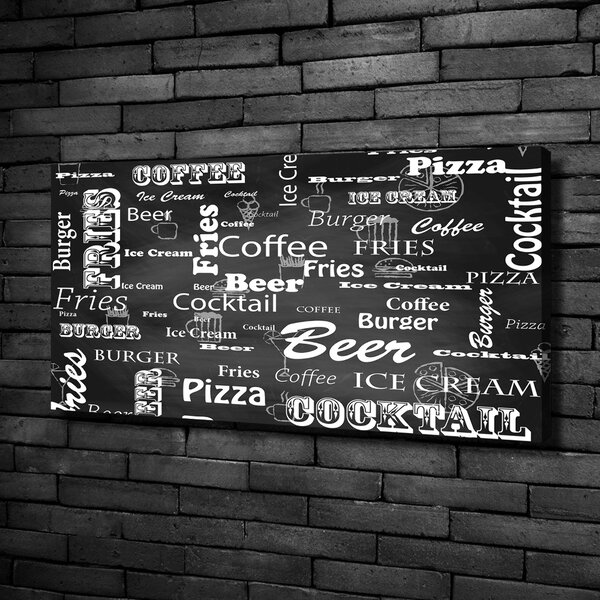 Print pe pânză meniu Restaurant