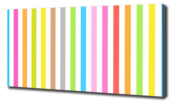 Print pe pânză dungi colorate