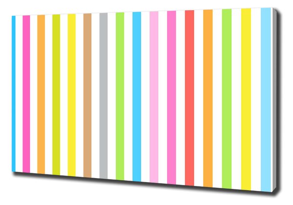 Print pe pânză dungi colorate