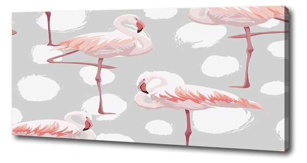 Tablou pe pânză canvas Flamingos