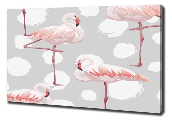 Tablou pe pânză canvas Flamingos