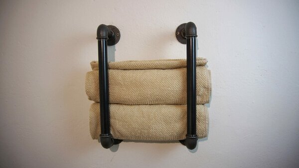 Portprosop baie in stil industrial, Thorne, 35x12 cm, negru
