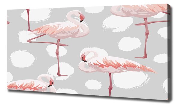 Tablou pe pânză canvas Flamingos