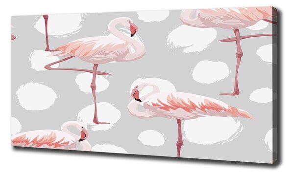 Tablou pe pânză canvas Flamingos