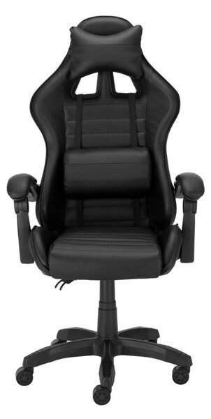 Scaun gaming X-PLAY, negru, piele ecologica, 64x65x123/132 cm