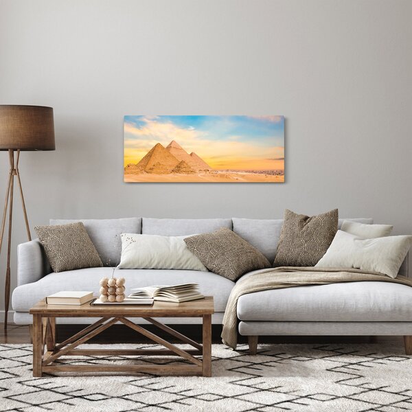 Tablou cu piramidele din Egipt (120x50 cm)