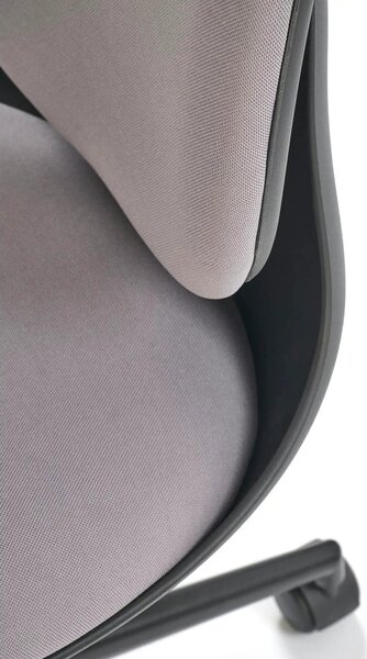 Scaun birou ORION, gri deschis/negru, stofa clasica/polipropilena, 46x