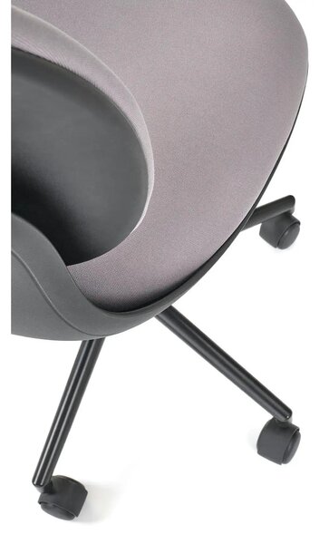 Scaun birou ORION, gri deschis/negru, stofa clasica/polipropilena, 46x