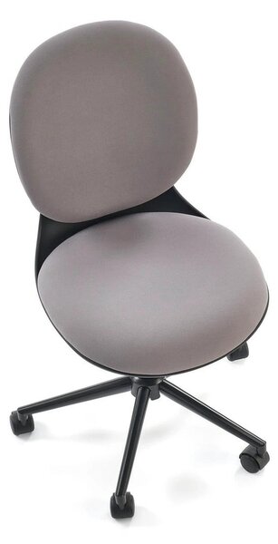 Scaun birou ORION, gri deschis/negru, stofa clasica/polipropilena, 46x