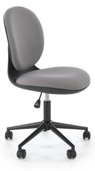 Scaun birou ORION, gri deschis/negru, stofa clasica/polipropilena, 46x