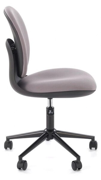Scaun birou ORION, gri deschis/negru, stofa clasica/polipropilena, 46x