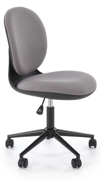 Scaun birou ORION, gri deschis/negru, stofa clasica/polipropilena, 46x