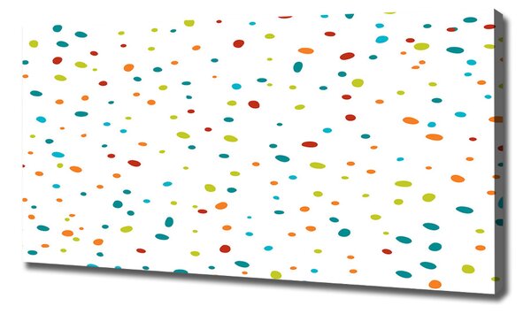 Tablou canvas puncte colorate