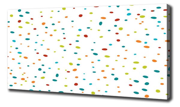 Tablou canvas puncte colorate