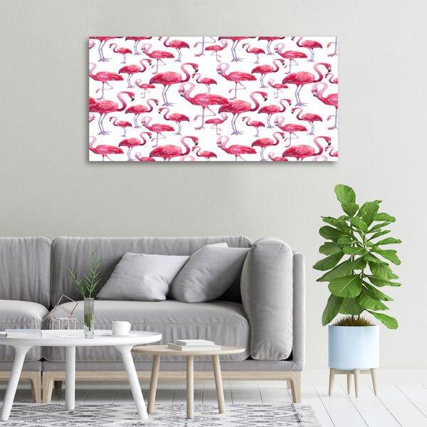 Print pe canvas Flamingos