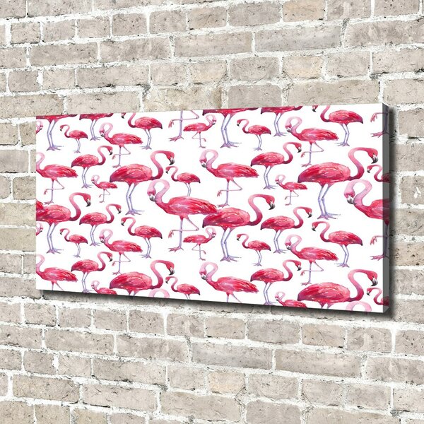 Print pe canvas Flamingos