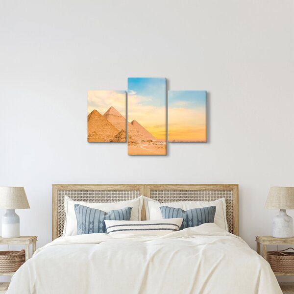 Tablou cu piramidele din Egipt (90x60 cm)