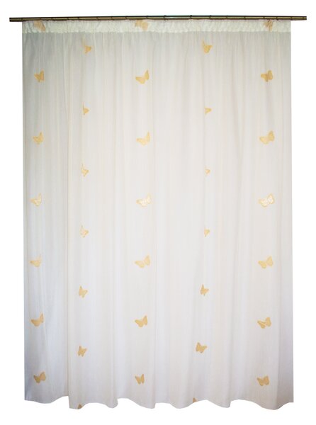 Perdea Velaria crem cu fluturi crem, 290x245 cm