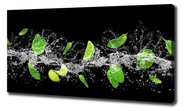 Tablou pe pânză Lime cu menta