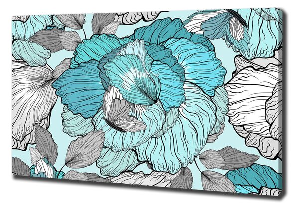 Pictură pe pânză model floral