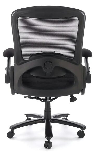 Scaun birou CYBORG, negru, stofa clasica/metal, 80x74x111/117 cm