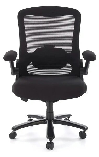 Scaun birou CYBORG, negru, stofa clasica/metal, 80x74x111/117 cm
