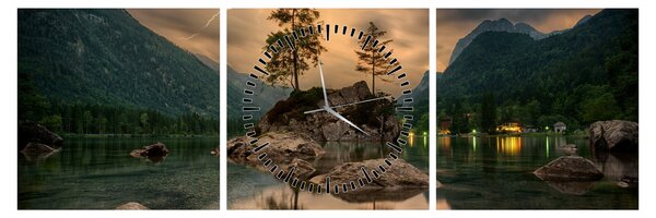 Tablou frumos cu peisaj (cu ceas) (90x30 cm)