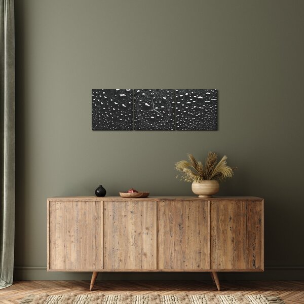Tabloul cu picături de apă (cu ceas) (90x30 cm)