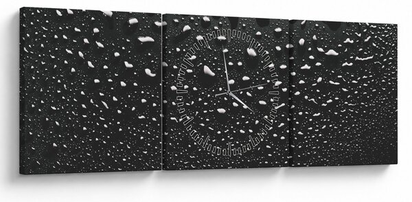 Tabloul cu picături de apă (cu ceas) (90x30 cm)
