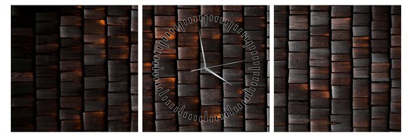 Tabloul abstract modern (cu ceas) (90x30 cm)