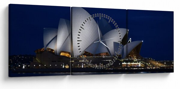 Tabloul Sydney nocturn (cu ceas) (90x30 cm)